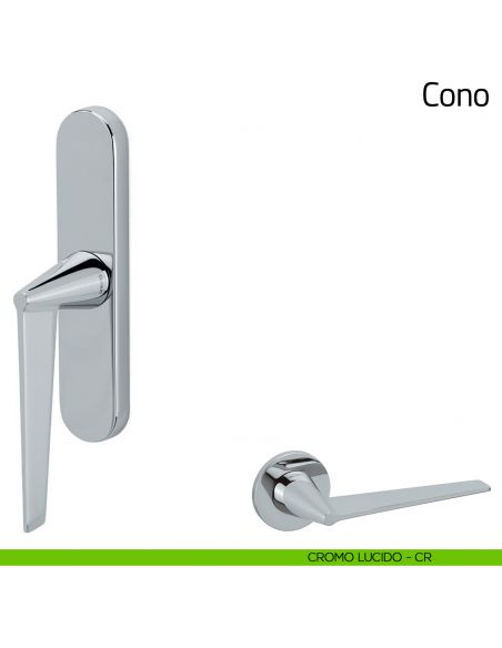 Maniglia per finestra cremonese Cono Olivari cromo lucido
