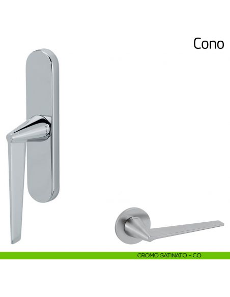 Maniglia per finestra cremonese Cono Olivari cromo satinato