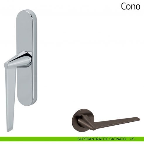 Maniglia per finestra cremonese Cono Olivari superantracite satinato