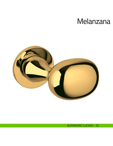 Maniglia per porta Melanzana Olivari superoro lucido