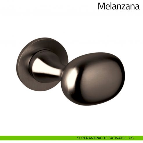 Maniglia per porta Melanzana Olivari superantracite satinato