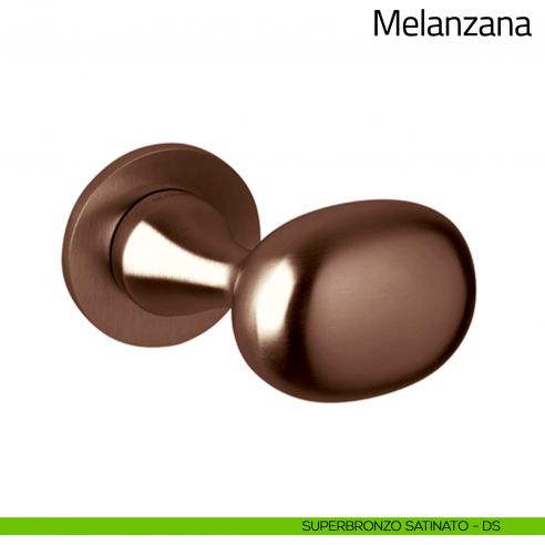 Maniglia per porta Melanzana Olivari superbronzo satinato