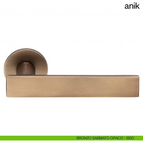 Maniglia per porta Anik dnd Handles bronzo sabbiato opaco