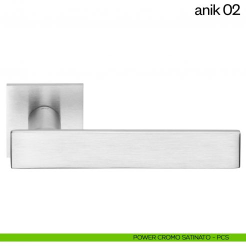 Maniglia per porta Anik 02 dnd Handles cromo satinato