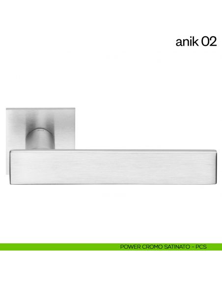 Maniglia per porta Anik 02 dnd Handles cromo satinato
