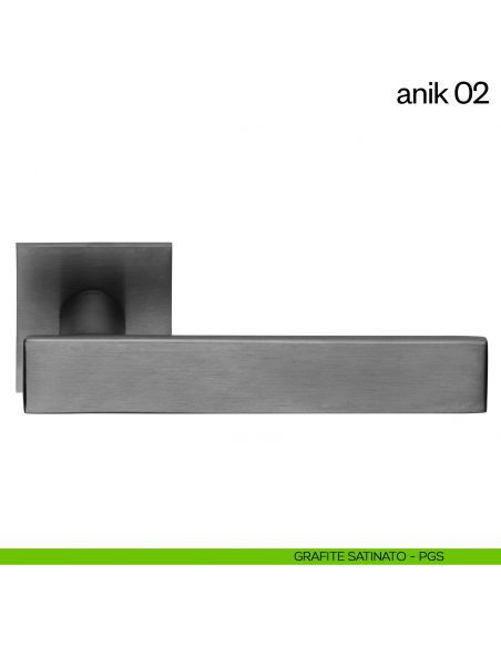 Maniglia per porta Anik 02 dnd Handles grafite satinato