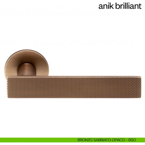 Maniglia per porta Anik Brilliant dnd Handles bronzo sabbiato opaco