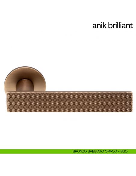 Maniglia per porta Anik Brilliant dnd Handles bronzo sabbiato opaco