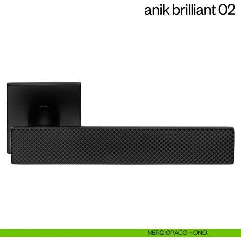 Maniglia per porta Anik Brilliant 02 dnd Handles nero