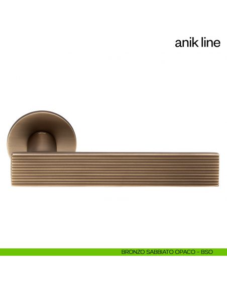 Maniglia per porta Anik Line dnd Handles bronzo sabbiato opaco