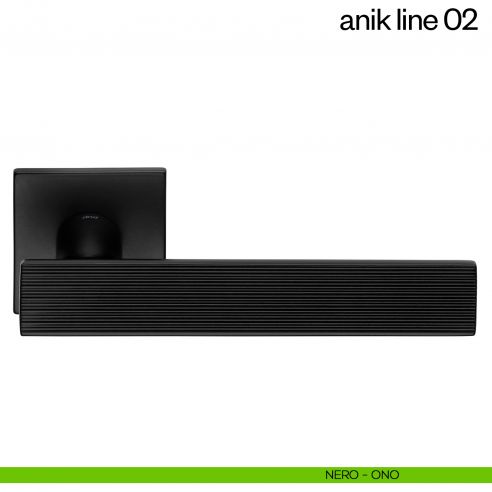 Maniglia per porta Anik Line 02 dnd Handles nero