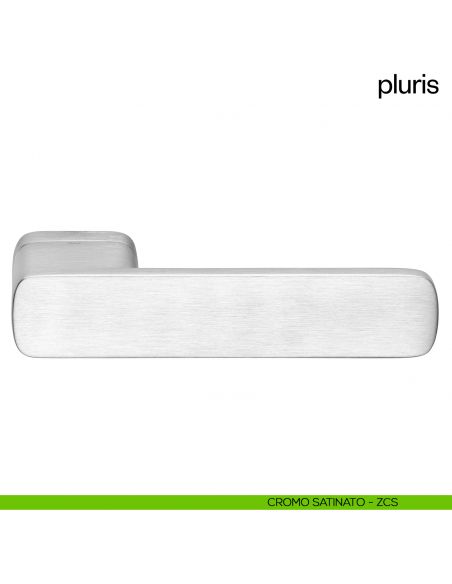 Maniglia per porta Pluris dnd Handles cromo satinato