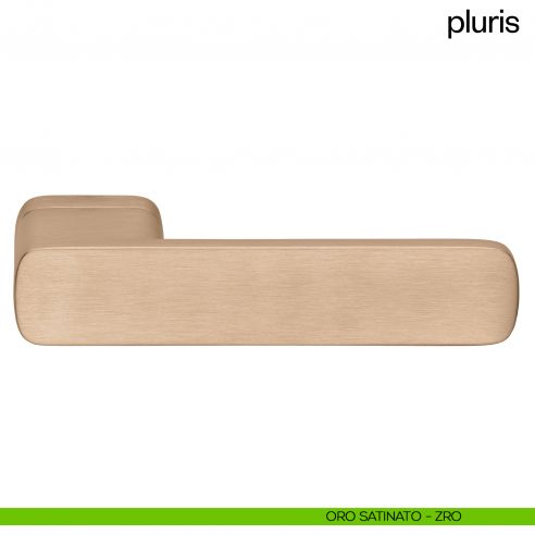 Maniglia per porta Pluris dnd Handles oro satinato