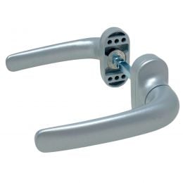 Maniglia in alluminio argento per porta Flora Nuova Dalbama