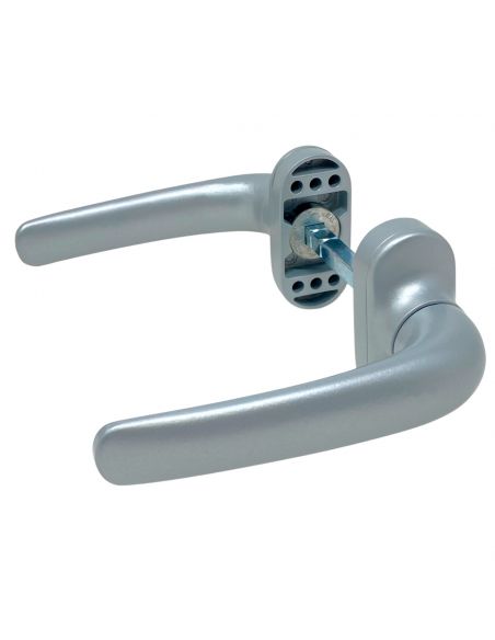 Maniglia in alluminio argento per porta Flora Nuova Dalbama