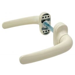 Maniglia per porta in alluminio beige RAL 1013 Flora Nuova Dalbama