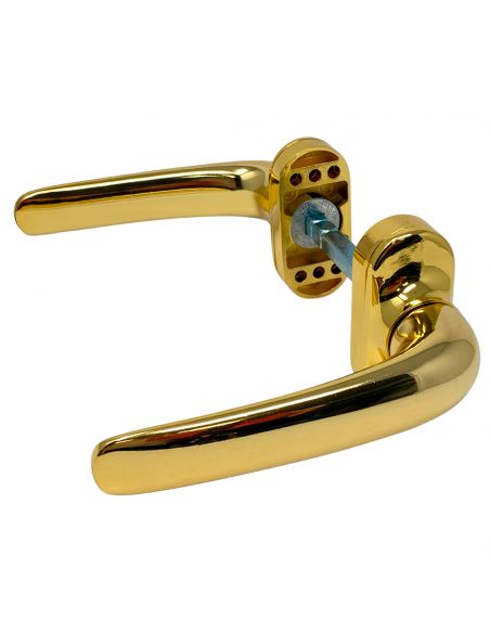 Maniglia oro in alluminio per porta Flora Nuova Dalbama