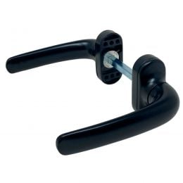 Maniglia nera RAL 9005 in alluminio per porta Flora Nuova Dalbama