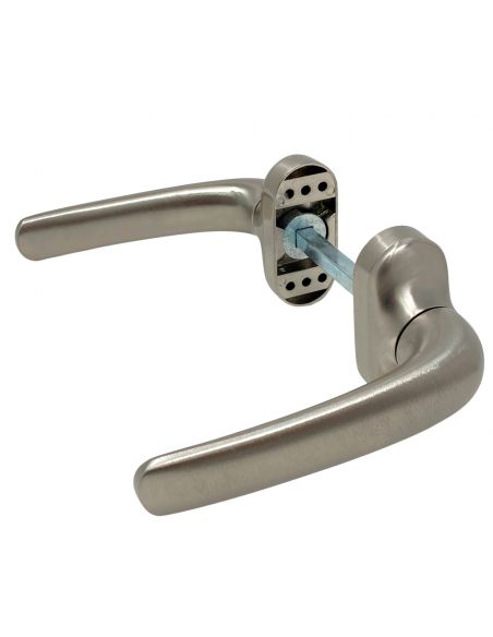Maniglia in alluminio nichel satinato per porta Flora Nuova Dalbama