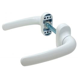 Maniglia bianca RAL 9010 per porta in alluminio Flora Nuova Dalbama