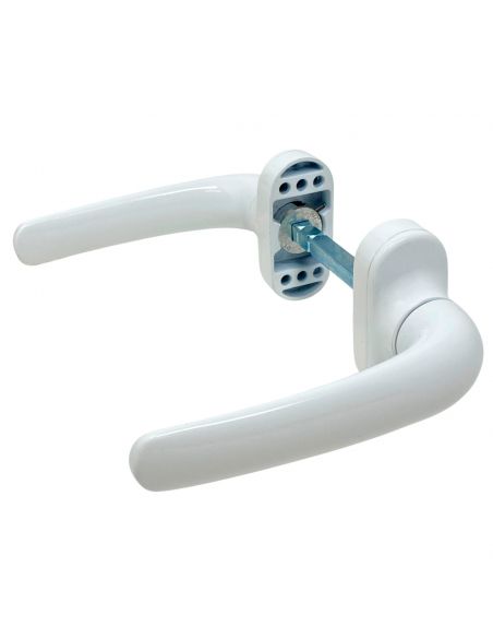 Maniglia bianca RAL 9010 per porta in alluminio Flora Nuova Dalbama