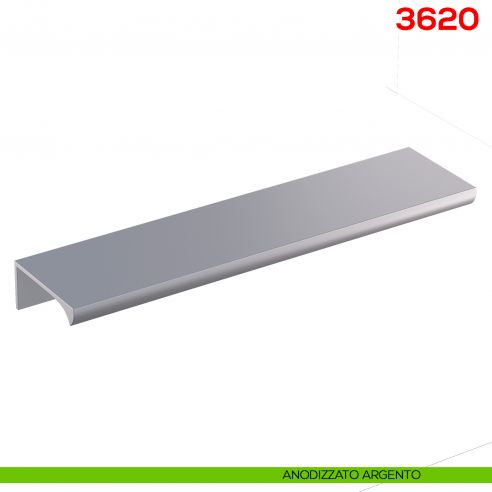 Maniglia per mobile 3620 Mital anodizzato argento