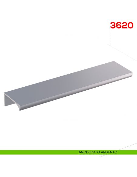 Maniglia per mobile 3620 Mital anodizzato argento