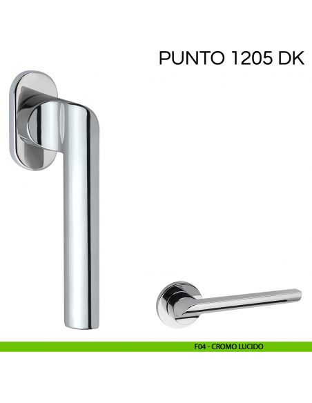 Maniglia per finestra martellina DK Punto Fimet Handles F04 - cromo lucido