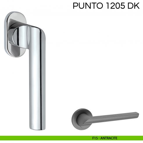 Maniglia per finestra martellina DK Punto Fimet Handles F15 - antracite