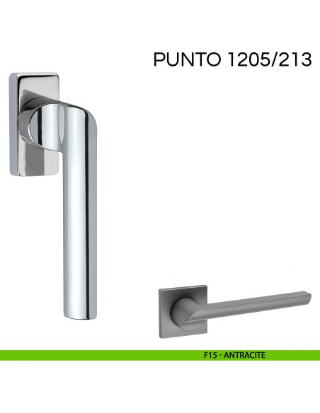 Maniglia per finestra martellina DK Punto Fimet Handles F15 - antracite