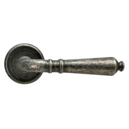 Maniglia rustica per porta argento antico Ambra Nestori