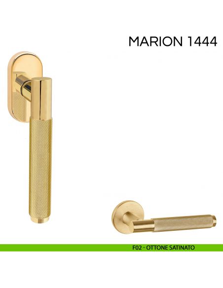 Maniglia per finestra martellina DK Marion Fimet Handles F02 - ottone satinato