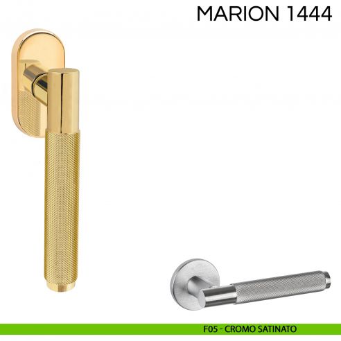 Maniglia per finestra martellina DK Marion Fimet Handles F05 - cromo satinato