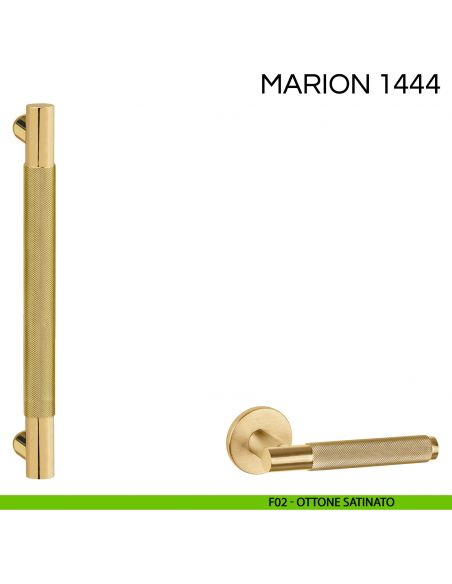 Maniglione tondo per porta Marion Fimet Handles F02 - ottone satinato