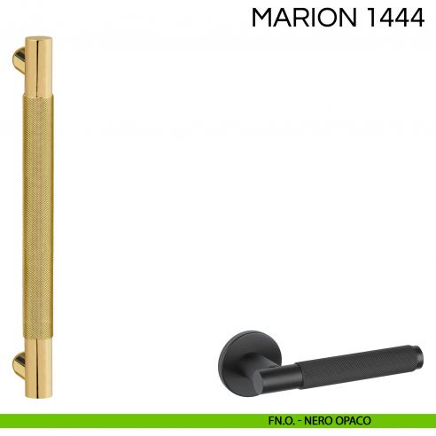 Maniglione tondo per porta Marion Fimet Handles FNO - nero opaco