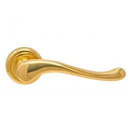 Maniglia classica per porta ottone lucido verniciato Asia Nestori