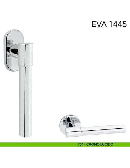 Maniglia per finestra martellina DK Eva Fimet Handles - F04 cromo lucido