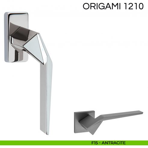 Maniglia per finestra martellina DK Origami Fimet - F15 antracite