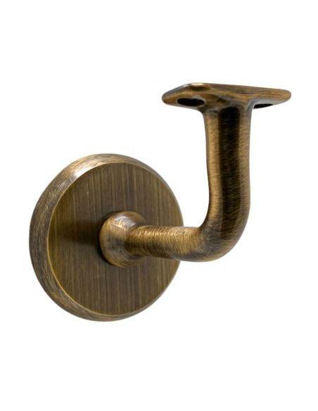 Supporto per corrimano in legno bronzo graffiato testa piana Nestori