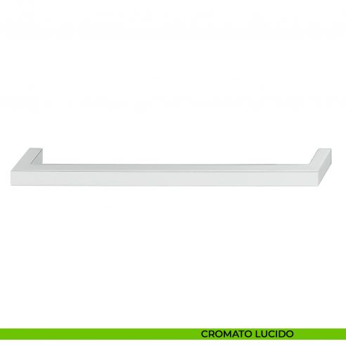Maniglia a ponte cromata lucida in zama per mobile Hafele