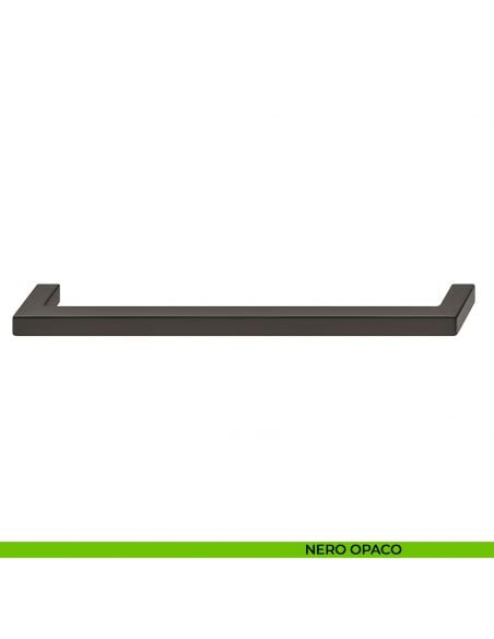 Maniglia per mobile nero opaco a ponte base in zama Hafele