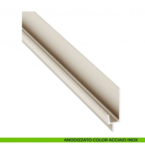 Maniglia profilo incasso in alluminio per mobili Hafele