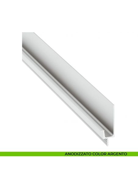 Maniglia profilo incasso in alluminio per mobili Hafele
