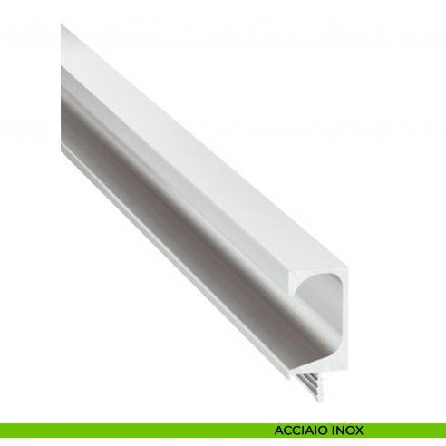 Maniglia a incasso tonda in alluminio per mobili Hafele acciaio inox