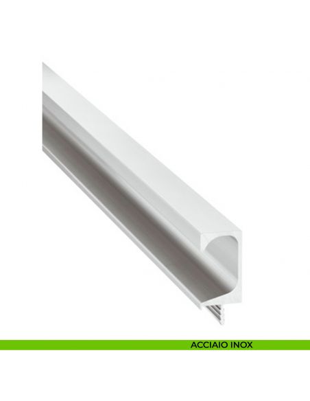 Maniglia a incasso tonda in alluminio per mobili Hafele acciaio inox