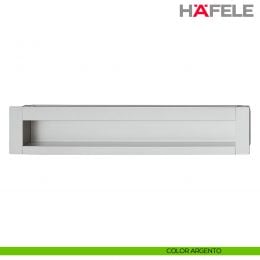 Maniglia ad incasso centrale in alluminio Hafele 2