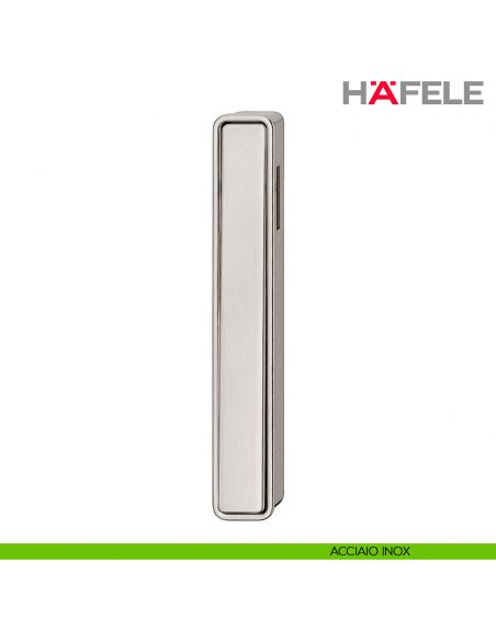 Maniglia incasso rettangolare a ribalta Hafele - Acciaio Inox