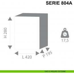 Cassaforte da incasso con chiave Stark serie 800A articolo 804A 2