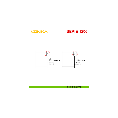 Cassaforte Stark Konika con chiave serie 1200 antisfondamento modello 1204P da muro taglio
