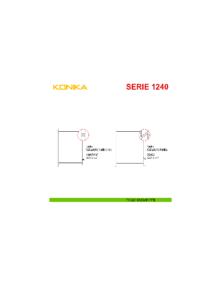 Cassaforte con chiave e combinazione Stark Konika da incasso serie 1240 modello 1246P taglio